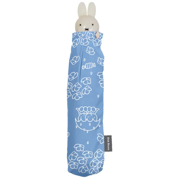 picture of Miffy Candy Umbrella when folded and stored inside it's bag