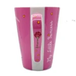 Pink My little princess mug - details of handle design