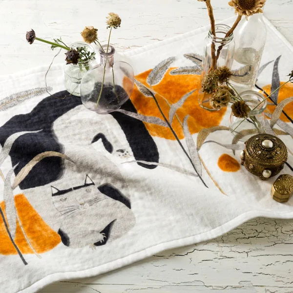 morita Miw日本今治茶巾 - 貓