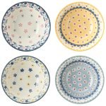 波蘭風美濃燒碗 14.5cm-4色正面