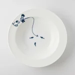 美濃燒釣魚日湯碟正面