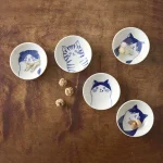 石丸波佐見燒 - neco 貓碟子禮盒(5件組)