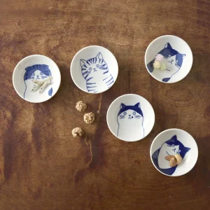 石丸波佐見燒 - neco 貓碟子禮盒(5件組)