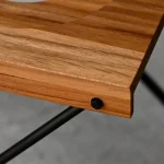 close up view of the table top's edge of Flat Green foldable dripper stand
