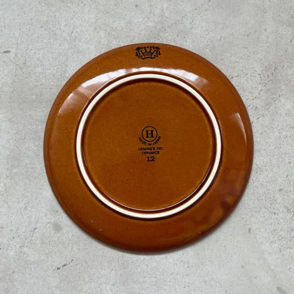 棕色Heming's 北歐貓咪陶瓷碟子 底部圖片