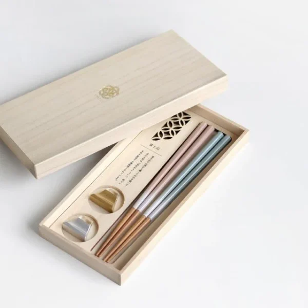 KICCHO 對筷套裝－富士山・葫蘆（頂視圖）