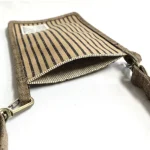 久留米絣手機掛袋 米色 特寫檢視