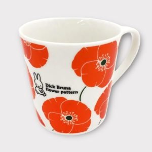 MIffy red flower mug