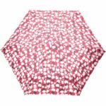 Miffy 伸縮雨傘粉紅色草莓圖案款打開時正面