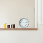 松尾 Miyuki 灰色貓咪時鐘為房間增添趣味