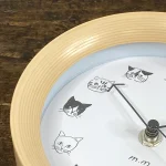 Miyuki松尾貓咪時鐘 貓咪圖案設計放大圖 2