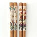 姆明與阿美對筷圖案設計放大圖