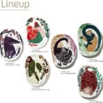 morita Miw 森田插畫瓷碟六款正面圖