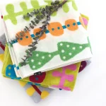 My Cat's Diary bath Towel - 3 different colours, folded view