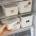 不同尺寸NECO保鮮盒可以疊上及整齊地放在雪櫃