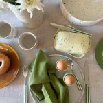 綠色陶瓷牛油盤