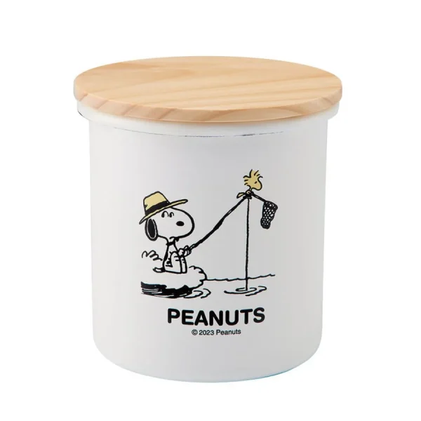 Snoopy Breaktime 日本製琺瑯貯物罐 圖2