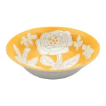 Unelma kukkia 花朵壓紋輕量碗 - 黃色