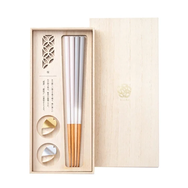 KICCHO 對筷套裝－櫻花（正面）