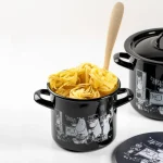 姆明歐洲製琺瑯湯鍋 1.5L 黑色