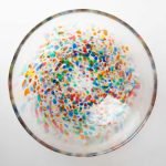 日本津輕手工玻璃碗 俯視圖