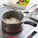 日本製圓形小炸鍋套裝