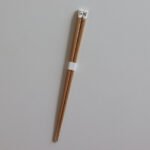 貓咪天然木筷子暹羅款 一對正面圖