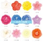 12 月份花朵造型蠟燭禮盒 (12 種造型)-每種花形蠟燭所代表的月份說明圖