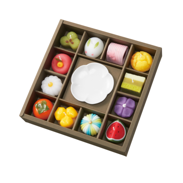 季節和菓子造型蠟燭禮盒 – 12 種造型