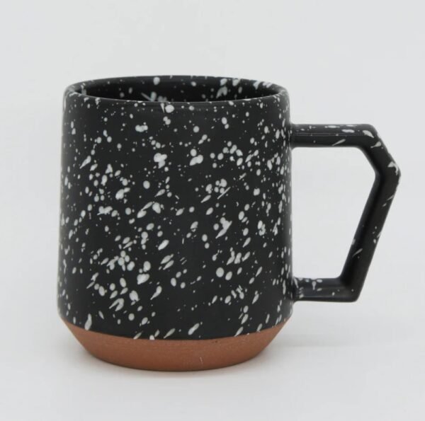 CHIPS mug 啞光陶瓷杯 380ml - 黑白色潑墨
