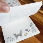 方形記事本 貓與小鳥-貓圖案設計展示 2