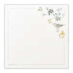 方形記事本 貓與小鳥-小鳥圖案設計展示