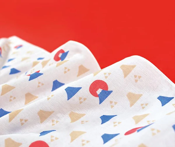 日本製造全棉毛巾- 富士山 - 圖案的特寫