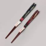 Issou 一雙煙火若狹塗夫婦對筷禮盒裝的兩對筷子