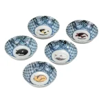 九谷燒睡貓碗5件套裝