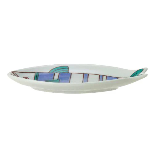 Kutani Ware Handcrafted Fish Dish5