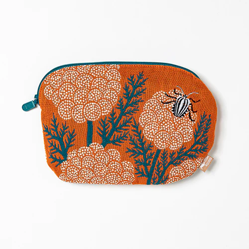 Morita Miw 花與瓢蟲布質小包 正面