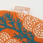 Morita Miw 花與瓢蟲布質小包 - 圖案特寫