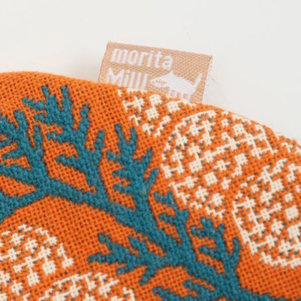 Morita Miw 花與瓢蟲布質小包 - 圖案特寫