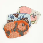 Morita Miw 花與瓢蟲布質小包 - 多種顏色