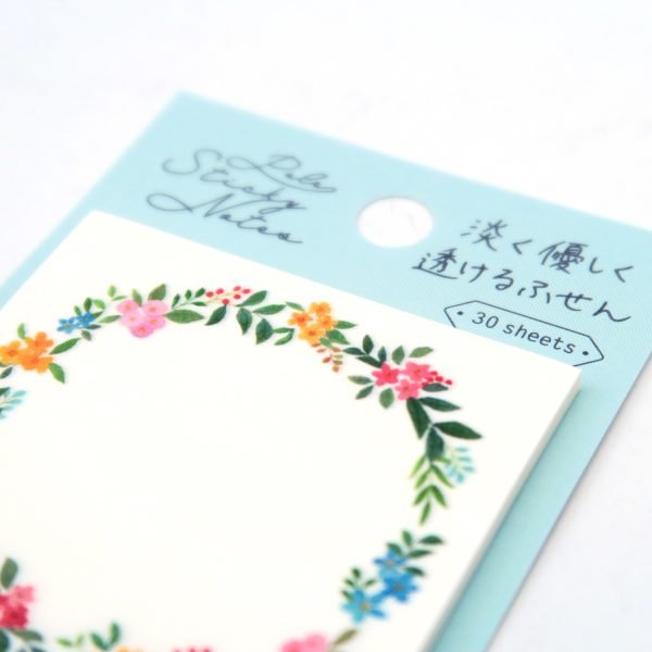 NB 記事貼淺綠色花環款