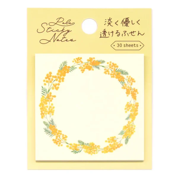 NB記事貼黃色金木犀花環款正面