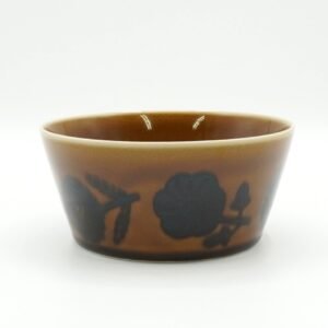 PLANTAREE 美濃燒碗啡黑色花朵款