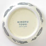 PLANTAREE 美濃燒碗灰白花朵款式底部圖片