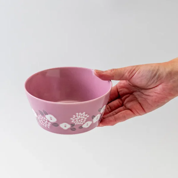 PLANTAREE 美濃燒碗紫色椿款容易拿在手裡