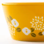 PLANTAREE 美濃燒碗黃色椿款圖案設計放大圖片