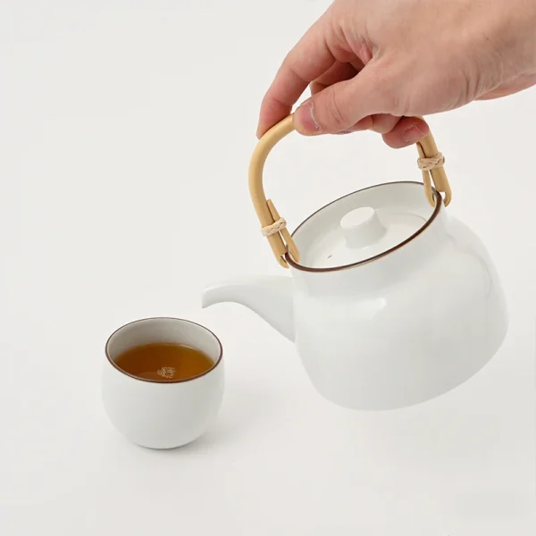 Basic茶壺 茶杯 - 啞白色