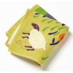 moritaMiW 絨毛刺繡方形毛巾- 綿羊圖案設計放大圖片