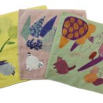 moritaMiW 絨毛刺繡方形毛巾