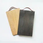 原木色與炭黑色Bricks 日本橡木砧板